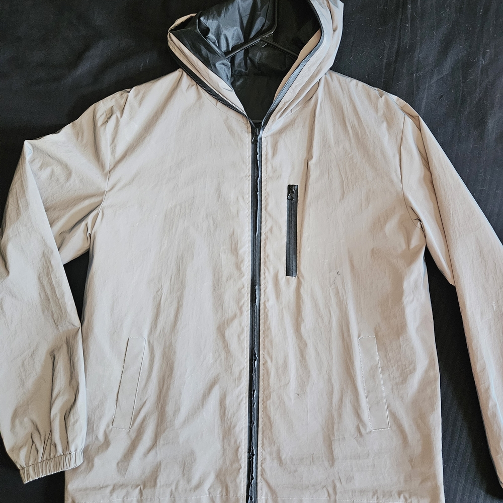 Men's Cream Hooded Jacket